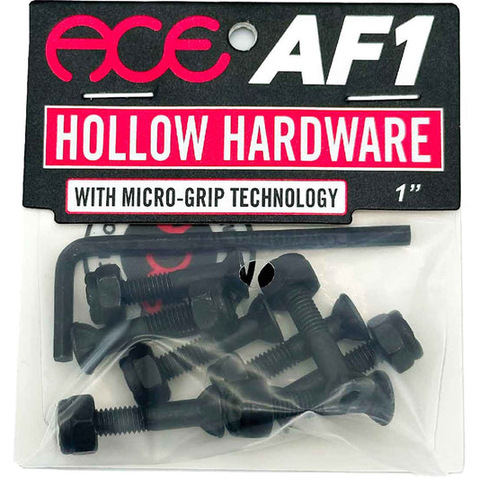 Ace 1" Allen Hollow with Grippers Hardware Set BLK