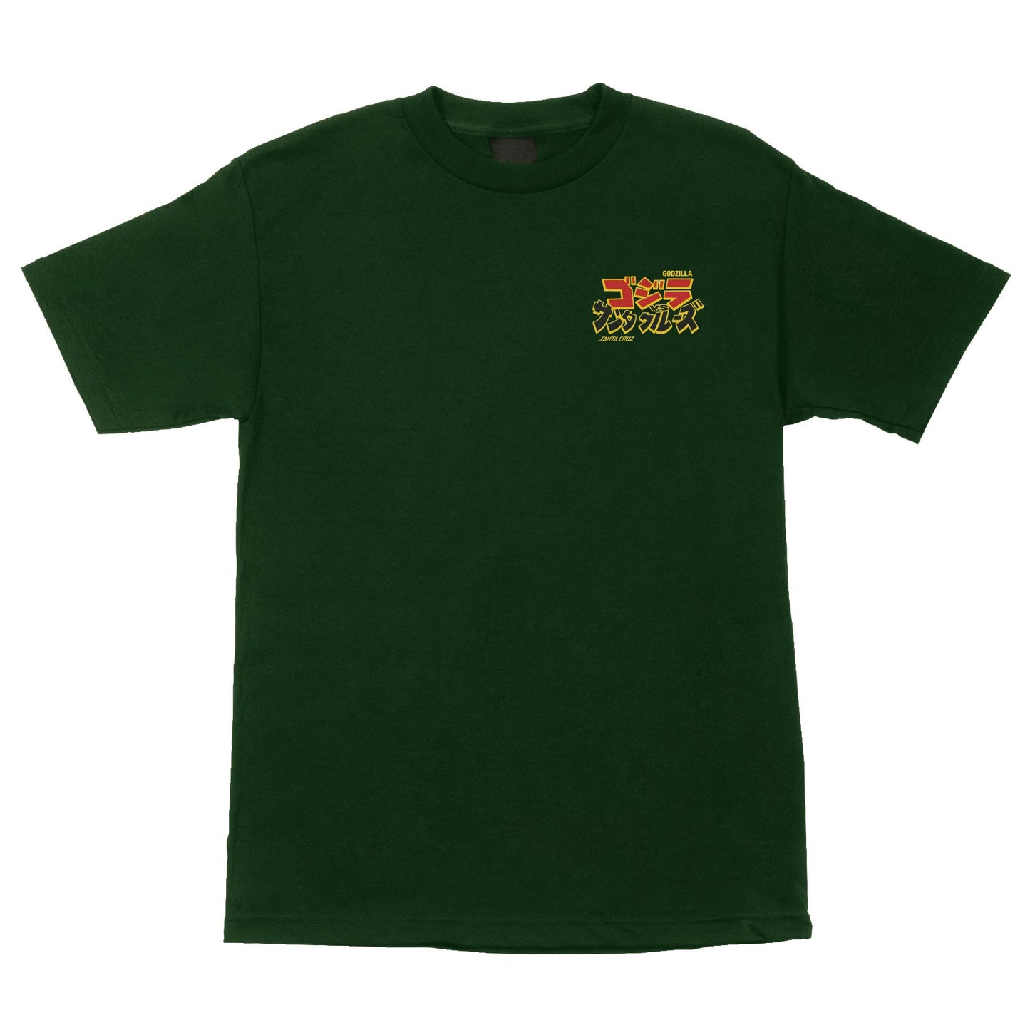 Santa Cruz Godzilla Mothra Natas Forest green tee