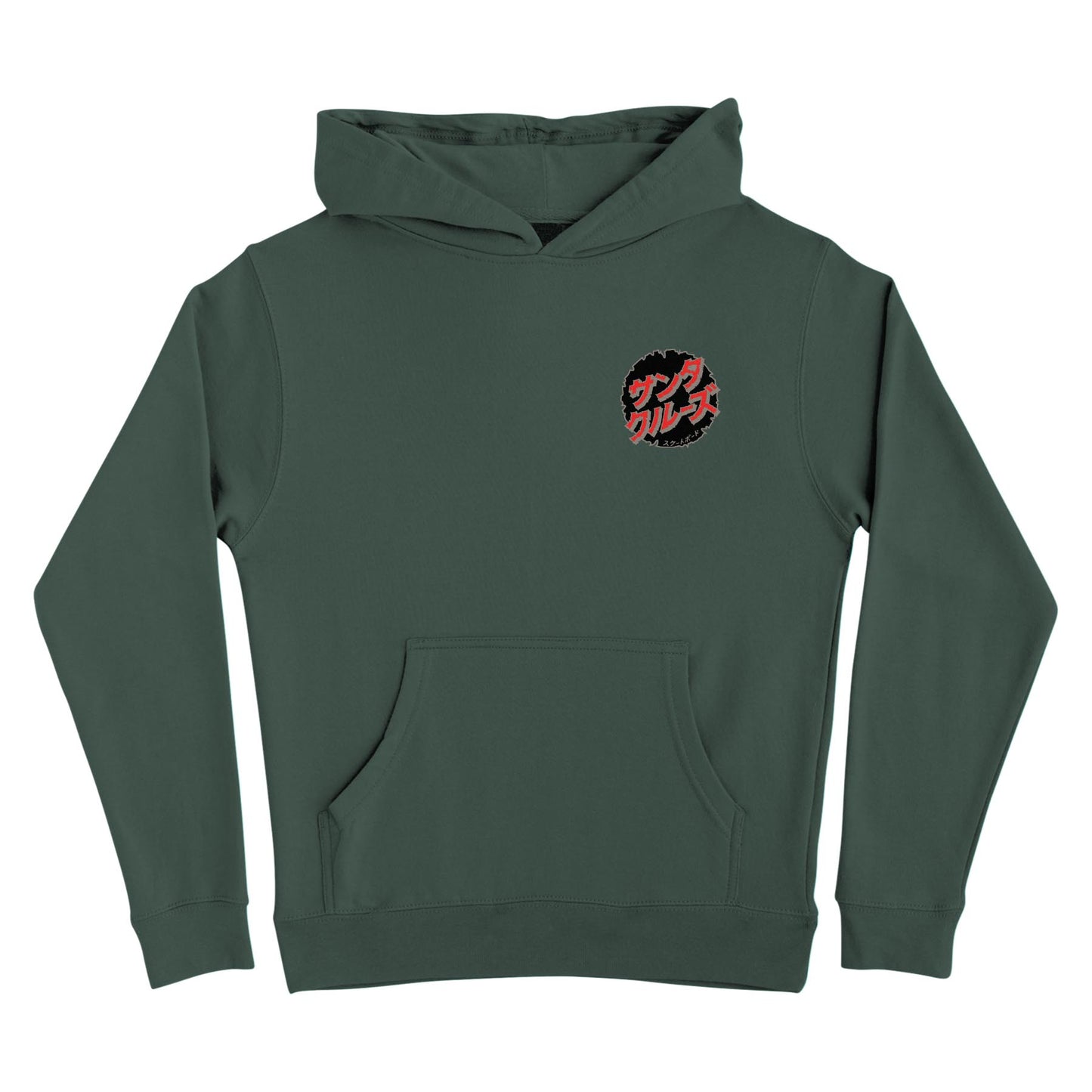Santa Cruz Godzilla Destroyer pullover alpine green youth hoodie