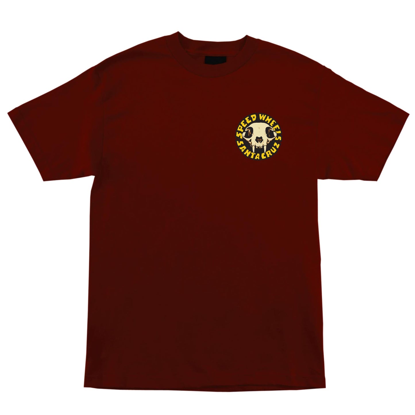 SW Skull S/S Heavyweight T-Shirt-maroon