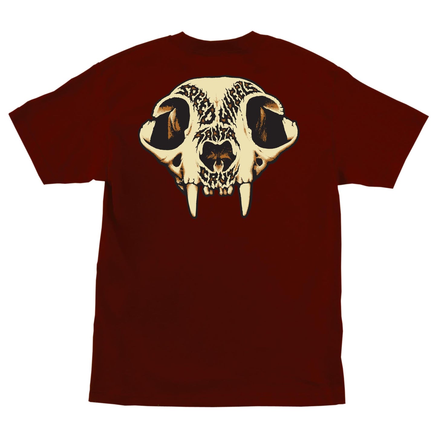 SW Skull S/S Heavyweight T-Shirt-maroon