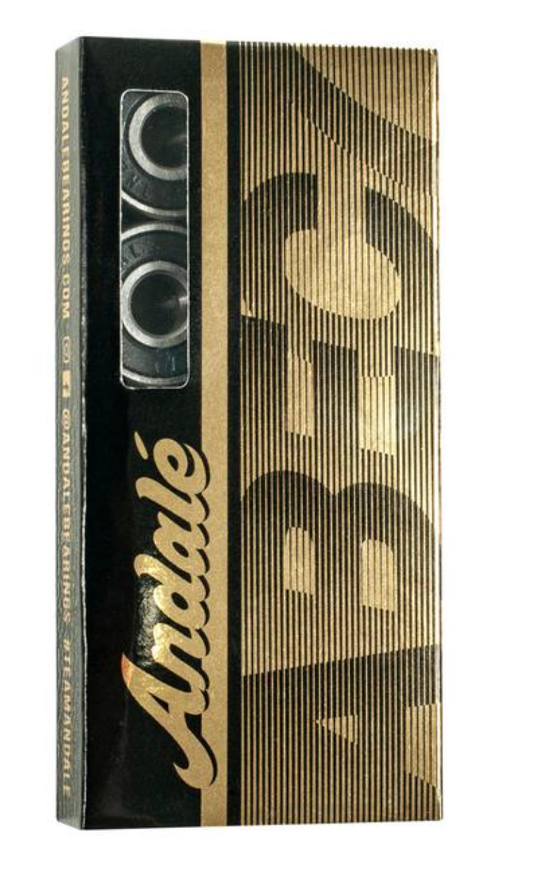 ANDALE BLACK AND GOLD ABEC 7 SINGLE SET