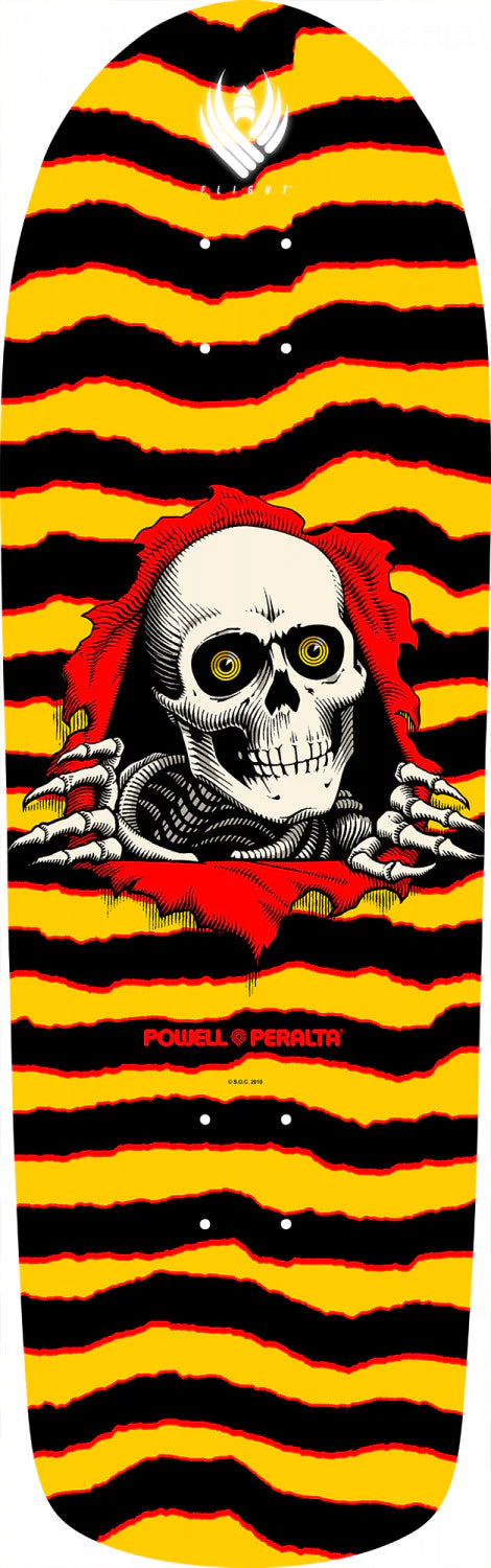 POWELL PERALTA RIPPER 4 FLIGHT® YELLOW SKATEBOARD DECK