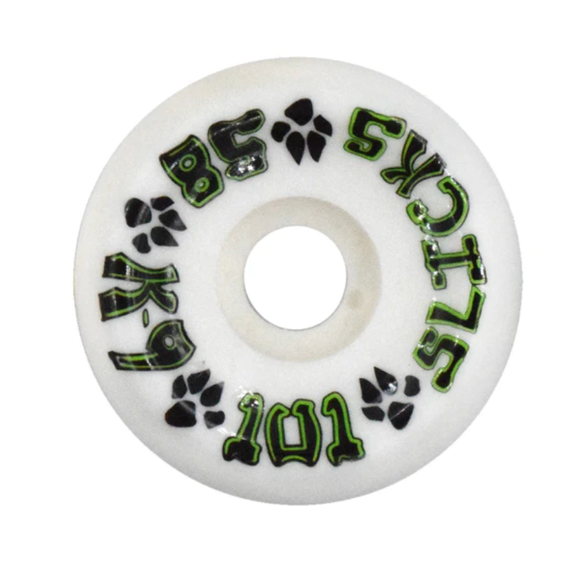 K-9 Slicks Wheels - 58mm x 101a - White