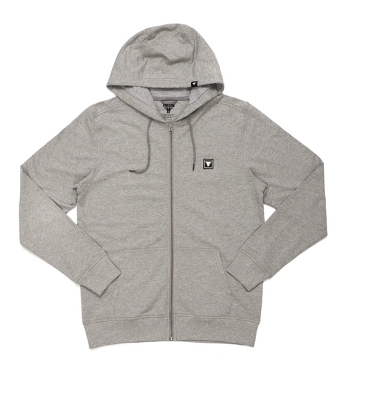 Fallen Zip Hoodie Gray/Black