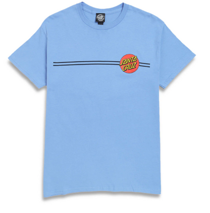 Santa Cruz Classic dot Carolina Blue tee
