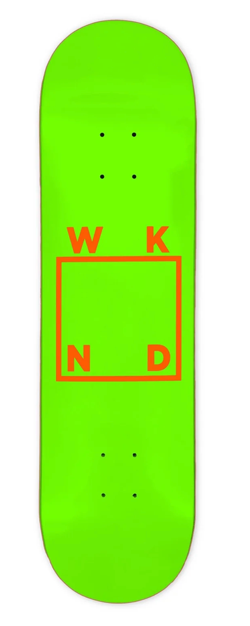 WKND TEAM LOGO GREEN/ORANGE DECK 8.00